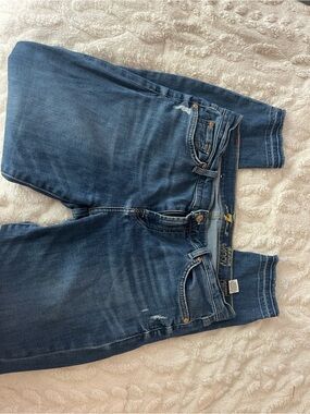 7 For All Mankind Dark Blue Stretch Denim Jeans